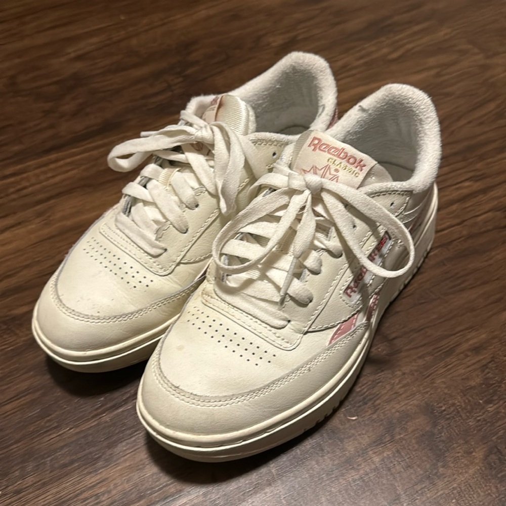 Pink Reebok Sneakers - Size 6